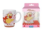 Porzellan-Tasse 'Schnatterinchen': in Geschenkbox: Kaffeetasse Teetasse Geschenkidee Geschenk Kindertasse, White