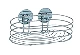 WENKO Turbo-Loc Wandablage, Wand Duschablage, Befestigen ohne Bohren, Verchromter Stahl, 23,5 x 10,5 x 13,5 cm