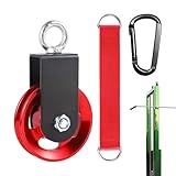 Umlenkrollen zum Heben - Fitness Umlenksystem Set,Geräuschmindernde und geschmeidige Fitness-Zubehörteile, Vielseitiges Trainingsgerät für Spannungsgeräte, Zugvorrichtungen und