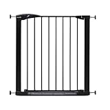 Munchkin Lindam Türgitter für Babys, ausziehbares Türschutzgitter & Treppenschutz zum Klemmen, ideal für Kinder und Haustiere, ohne Bohren, 76-82 cm, schwarz