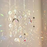 Sonnenfänger Kristall,6 Stück Kristalle zum Aufhängen Fenster Deko Hängend Windspiel, Kristalle Ornament Kristallkugeln Für Fenster Haus Garten Party Hochzeit Weihnachten Dekoration