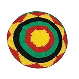 Oxxggkao Bequeme Jamaikanische Mütze In Regenbogenfarben Gehäkelt Rund Reggae Für Damen Und Herren Alltagskleidung Und Formelle Anlässe Regenbogen Baskenmütze