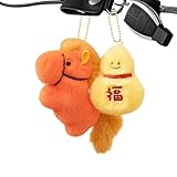 Dekoration Pferd Chinesisches Neujahr | Schlüsselanhänger aus weichem und tragbarem Plüsch in chinesischen Farben | Plüschtier Pferd – für Autos, Taschen, Schaufenster, Haus, Schule, Büros, Cafés