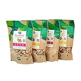 Bon Vegan 4er Pack verschiedene Formate Soja Fleischersatz | Starter-Set | Vorteilspack | 1x Soja Granulat 300g | 1x Soja Medaillons 200g | 1x Soja Würfel 300g | 1x Soja Schnetzel 250g |Gentechnikfrei