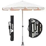 HPTHLY Gartenschirme Sonnenschirm, Wandmontierter Aluminium-Sonnenschirm, Tragbarer Gartenschirm, Verwendet Für Strand, Angeln, Innenhof, Selbstfahrendes Camping