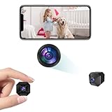 Mini Kamera 4K Full HD WLAN Kamera - Live Übertragung Handy APP Für WiFi Indoor Camera Cloud-Speicher HD-Nachtsicht und Bewegungserkennungsalarm, Perfekte Kamera für Zuhause