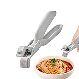 Kochplatten-Greifzange | Rutschfester Kochgreifer | 19 cm Kochplatten-Klemme, für Pfannen-Handhabung, Topfheben, Outdoor, Camping, Urlaub, Party, Servierschale