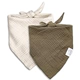 Hundehalstuch, Oeko-TEX® Standard 100 - Hunde Halstuch als Geschenk für Hundeliebhaber (Khaki)