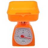 Homoyoyo Küchenwaage mit Zifferblatt 1kg Mechanische Lebensmittelwaage Kunststoff Frostbeständig Tragbare Präzisionswaage für Schüler und Labor Zufällige Farbe Zufällige Farbe