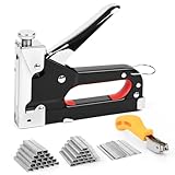 Dreamhigh® Handtacker Set, 3-In-1 Tacker für Holz, 3000 Handtacker für Holz mit Klammern Tackerpistole für Tischlerei, Dekoration, Befestigung