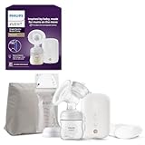 AVENT Elektronische Einzelmilchpumpe Premium - mit Natural Motion Technologie, wiederaufladbarem Akku, Timer-Anzeige (Modell SCF396/31)