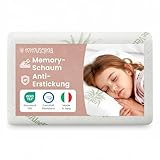 MIMUSELINA Ergonomisches Memory Foam Nackenstützkissen 60x40x6