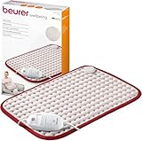 Beurer Heizkissen Comfort mit kuscheligem Fleece, atmungsaktiv, anschmiegsam & hautsympahtisch, Made in Europe, Abschaltautomatik, 3 Temperaturstufen, maschinenwaschbar, 44x33 cm