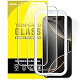 JETech Matt Schutzfolie für iPhone New Air 6,6 Zoll, Blendfreies 9H Gehärtetes Glas Displayschutz, Anti-Fingerabdruck, Glatt Berührung, Einfache Installation, 2 Stück