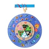 Magnetisches Angelspielzeug, magnetisches Angelspielzeug, Lernspielzeug-Set aus Holz aus Holz | Feine Fähigkeit, Lernspielzeug, Lernspielzeug, Vorschule, für mehr als 3 Jahre