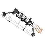 35-70lbs Compoundbogen Set Jagd Bogenschießen Jagdbogen Sportbogen + 12 Pfeile,MIT Spreader UND Tragetasche,Arrow Box,für Outdoor-Wettbewerbe, Jagd, Bogenschießzieltraining, Sportspielpraxis