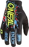 O'NEAL | Fahrrad- & Motocross-Handschuhe | Kinder | MX MTB DH FR Downhill Freeride | Langlebige, Flexible Materialien, belüftete Handoberseite | Matrix Youth Glove Villain | Schwarz | Größe M