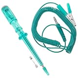 MUCKLILY Schaltkreisteststift Batterietester Spannungsprüfer Stift Draht Relaistester Power-Tester-Stift spannungstester elektrischer tester Testlicht Automobil Lampentest Metall Green