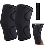 KASURE 2 Stück Knieschützer, verwendet von Sportlern, Patienten mit Arthritis, Sport, Kniebandage, Arthrose, Alltag, Knieschützer, Arbeit, (Größe S, 1 x Sportband)