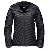 Jack Wolfskin Damen Atmosphere Jkt Winddichte Daunenjacke, Schwarz, M EU
