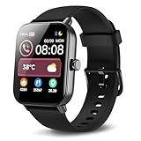 Smartwatch Herren Damen mit Telefonfunktion und Alexa Built-in, 1.8' Fitnessuhr mit Schrittzähler Herzfrequenz SpO2, Schlafmonitor Watch, 100+ Sportmodi Uhr, IP68 Wasserdicht Sportuhr für Android iOS