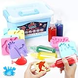 whatstem Kreative 3D Magic Gels (Upgrade Version) - Stellen Sie Ihre eigenen weichen bunten Spielzeugfiguren her, handgemachtes Wasserspielzeug für Kinder, Aqua Fairy Toy Set für Jungen und Mädchen
