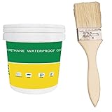 1Set Polyurethane Waterproof Coating, Dicht Reparatur, Wasserdichte, flexible Streichabdichtung, Wasserdichtes Dichtmittel Mit Bürste Anti-Leck-Nano-Sprühkleber Wasserdichtes Unsichtbares Klebespray