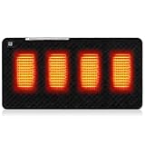 GAOUTO Beheizbare Sitzkissen, Usb Sitzkissen Beheizbar, 45 x 90 cm Ultraweich Heizkissen Bürostuhl mit 3 Heizstufen, Tragebar USB 5V Beheiztes Kissen für Bürostühle, Zuhause, Camping (Schwarz)