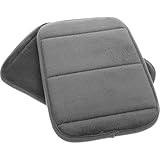 NOLITOY 2 Stück Ergonomisches Mauspad Handgelenkschonender Memory Schaum Handauflage Kleine rutschfeste Unterlage für Computer und Büro Waschbare Oberfläche Graue Tastatur