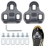 LPZMPZ Kompatibel mit Look Keo Bike Pedale 3-Loch Grip Blade 2 Max Carbon Classic Cleats Fahrrad Stollen Schuhplattenset Rennrad Pedal Grau MTB Pedalplatten Road Cleats Fahrradzubehör Set (Grey 4.5°)