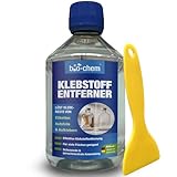 bio-chem Klebstoffentferner Etikettenlöser – 500 ML – Extrem starker Entferner für hartnäckige Etiketten, Aufkleber & Klebereste - Etikettenentferner inkl. Schaber