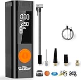 WindGallop Auto Kompressor 12V Luftpumpe Auto Reifen Pumpe für Auto Kleiner tragbarer Luftkompressor Reifenfüller mit Manometer Autoreifenpumpe Elektrische Luftpumpe für Autoreifen (Orange)