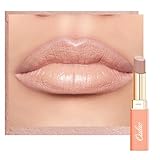 Oulac Nude Pflegender Lippenstift - Matte mit Satin Finish Lippenstifte, Cremige Textur, Feuchtigkeitsspendender Lippen, Langanhaltender Hochpigmentiert, Mit Shea Butter, Vegane, 4g, SG01 Bare