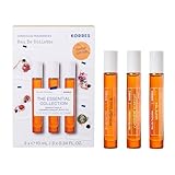 KORRES Eau de Toilette Reiseset The Essential Collection für Sie, Roll-On Duftset aus Midnight Dahlia, Cashmere Kumquat und White Tea, Reisegrößen Set, vegan, 3x 10 ml