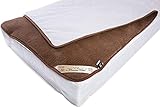 Merino Wool - Naturhaar Unterbett 100% Merino Wolle unterbett Kamelwolle Schurwolle Matratzenauflage Elegance Light Neuseeland/Matratzen-Topper (80 x 200 cm)