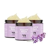 Beef Tallow Cream with Lavendel - Beef tallow cream for face and body, Feuchtigkeitsspendende Pflege bei Trockener Haut, Natürliche Hautcreme für zarte Haut (3)