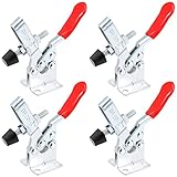 4 Stück Schnellspanner GH-201-B, kniehebelspanner Schnellspanner 90Kg Vertikaler Kniehebelspanner Quick Release Clamp Metall Horizontal Toggle Clamp Handwerkszeug