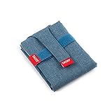 TATAY Sandwich Beutel - Urban Food Textile Baguette | Verstellbarer Brotbeutel mit Bändern | Wasserdichtes PEVA-Innenfutter | BPA-frei | 72,5x0,3x44 cm, Denim Blau
