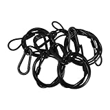 UPKOCH 10 Stück Teiliges Sicherheitskabel Tragkraft Hochfestes Stahlseil Schwarz Sicherheitsdraht Bühnenbeleuchtung Zubehör für Sichere Befestigung von Scheinwerfern