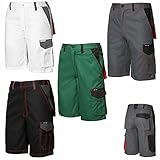 Craftland Arbeitsshorts Shorts Bundhose Arbeitshose Twill weiß Gr.42