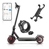 8,5 Zoll Faltbarer Elektroroller aus Aluminiumlegierung, APP-Verbindung, inklusive Sperrfunktion, 30 km Reichweite, Batterie 387 Wh, maximale Belastung 120 kg (ABE) grau