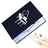 Pop-Up-Karte – 18 Cm Große 3D-Klavier-Grußkarte Aus Papier, 38 G, Kreative Musikinstrumentenskulptur Für Feiertage, Erntedankfest, Geburtstage, Jubiläen Und Besondere Anlässe