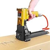 Pneumatisches Heftgerät aus Karton zum Versiegeln von Kartons, einstellbare Nageltiefe für sicheres Verpacken, industrieller Einsatz