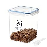 ZoeQide Hundefutter Aufbewahrung 5,2L luftdicht mit Deckel und Schaufel, transparente Futtertonne Hund als praktische Futterbox Hund zur Trockenfutter Lagerung, BPA-frei
