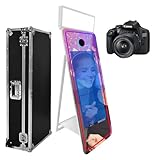 Magischer Spiegel, Fotokabine, 165,1 cm (65 Zoll), mit Flughülle, interaktiver Touchscreen-Spiegel, Fotokabinen-Maschine für Veranstaltungen, Partys, Hochzeiten, Vermietung (109 cm (43 Zoll)