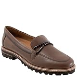 TROTTERS Fiora Loafer für Damen, flach, Dark Taupe, 8.5 Narrow