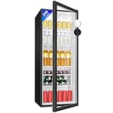 Bomann® Getränkekühlschrank mit Glastür | Kühlschrank mit 245L Nutzinhalt & 5 Gitterablagen | Flaschenkühlschrank mit Abtauautomatik & stufenloser Temperaturregelung | KSG 7289 schwarz
