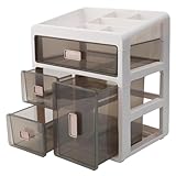 Yopption Medikamentenbox aufbewahrung, mit 4 Schubladen, groß kapazität, Hausapotheke, Medikamentenbox Organizer, Multi Sortierbox für Schmuck, für Zuhause, Büro, Wohnheim, 28x20x32cm