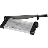 Hama Papierschneider mit Hebel, 33cm Schnittlänge, ProCut S 330 Plus (Hebelschneider für Papier/Folie, Schneidetisch mit Foto/DIN Skala, Fingerschutz) Papierschneidemaschine, Schneidegerät 8212