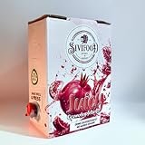 SIVIFOOD Granatapfelsaft im 3 Liter Vorteilspack - 100% natürlicher Saft aus Granatapfelsaftkonzentrat ohne Zusatzstoffe ohne Zuckerzusatz Bag-in-Box vegan neues Design bewährte Qualität Granatapfel